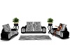 Zebra Couch Set