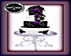 PURPLE WHTE WEDDING CAKE