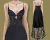 Black Satin Slip Dress