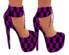 Purple/B Checker Shoes