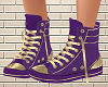 Purple+Gold Sneakers