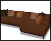 Brown Ochre Retro Couch