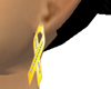 Yellow Ribbon Earrings