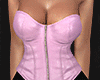 $ zip up corset pink