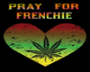 Pray For Frenchie cutout