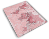 pink wrld map rug