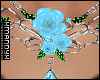 xMx:Blue Rose Necklace