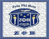 Zeta Phi Beta blue couch