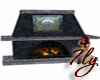 Blue Marble Fireplace