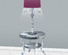 Ch. lamp on silver table