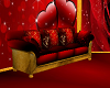 Red and Gold Sofa