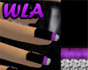 Purple&Black Nails