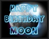 MOON bday floor sign