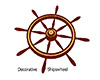 Deco ships wheel