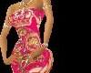 PINK ECKORED DRESS