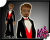 *Black Tux with Red Vest