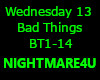 wednesday 13 bad things