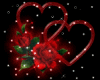 Sticker Hearts Rose