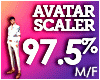 M AVATAR SCALER 97.5%