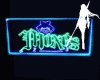 Moxes club neon sign