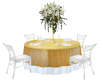 White & Gold Table