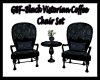 GBF~Blk Coffee Chairs