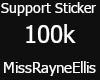 100k Support Sticker