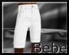 Male White Jean Shorts
