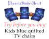 Kidsblu quilted tv chair