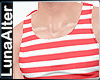 RED STRIPED TANK TOP