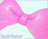 Pink glitter hairbow