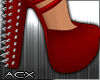 (ACX)Spiked Platform Red