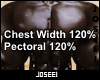 Chest Width/Pec 120/120%