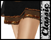^j^ Leather Gold Skirt