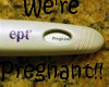 we're pregnant sticker