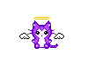 pixel angel kitty