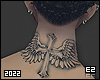 Ez| Wings Neck Tattoo V1