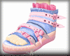 ~R~ Sandals Blue Pink