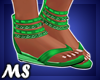 MS Summer Sandals Green