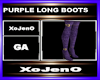PURPLE LONG BOOTS