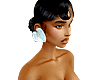 flat floral earrings