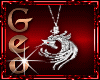 Geo Unicorn Necklace Sil