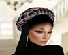 DARK PLAID BERET