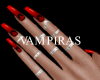 Bats Red Nails + Rings