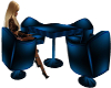 (AL)Cool Blue Club Table