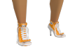 ! Orange High Top Heels