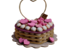 X. Heart Macaroons Cake