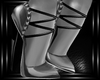 b silvery elegance heels