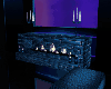 divan blue + cheminée