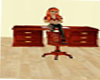 (S)Mahogany desk chair